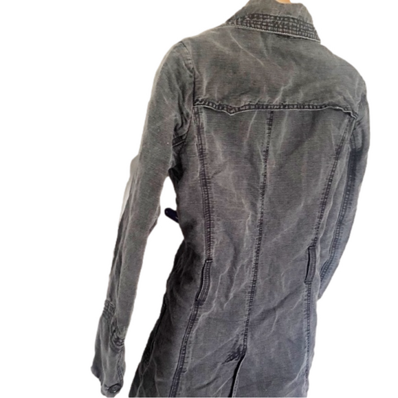 BANANA REPUBLIC - Long Blue Jean Jacket - Picture 6 of 9